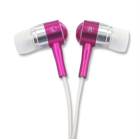 Noise Isolation HQ Metal Earbuds - Pink