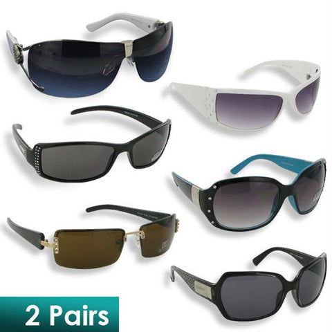 Assorted Women"s Fashion Sunglasses Inspired by Famous Designers (2 Pairs)
