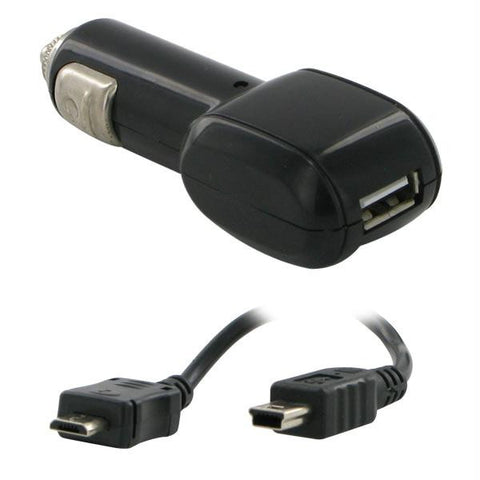 Digital Concepts USB Car Charger with Mini & Micro USB Tips - CH410