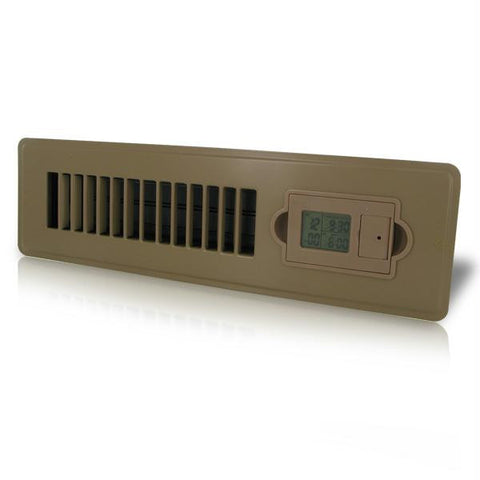 Vent-Miser 91663-BR Programmable Energy Saving Vent, 2-by-12-Inches, Brown
