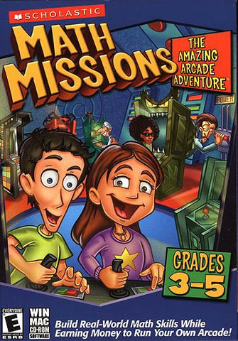 Math Missions: The Amazing Arcade Adventure with Math Card Game (Grades 3-5)