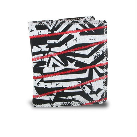 Amplify Punk Rock Bi-fold Wallet (Black-White-Red)