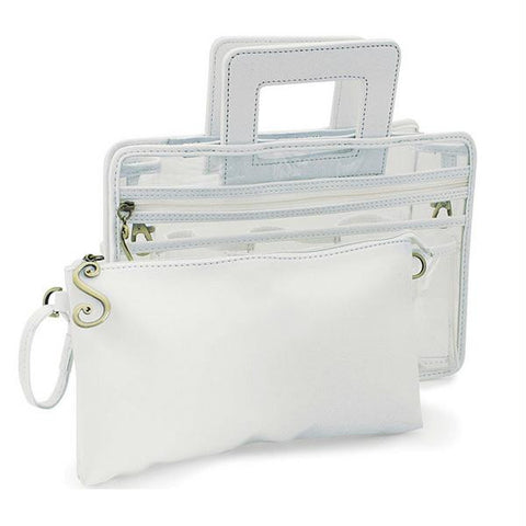Switch It Large Handbag Organizer (Solid White)