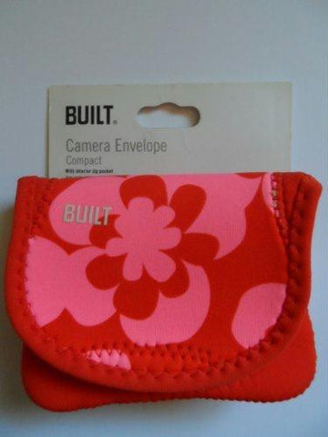 BUILT Neoprene Compact Camera Envelope - Summer Bloom, Red-Pink