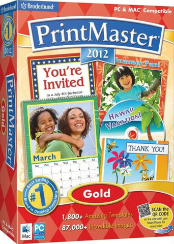 PrintMaster 12 Gold Design Software for Windows-Mac