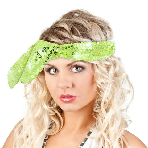 Calypso Studios Glitz Bendi Sequin Wire Headband, Light Green