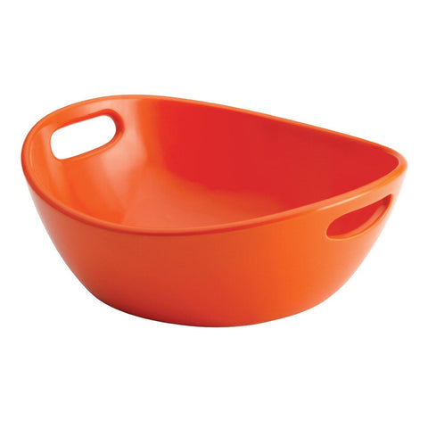 Rachael Ray Serveware 10 Round Stoneware Serving Bowl, Orange