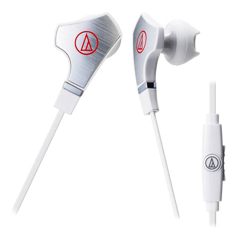 Audio-Technica ATH-CHX7iS SonicFuel Hybrid Earbud Headphones (White)