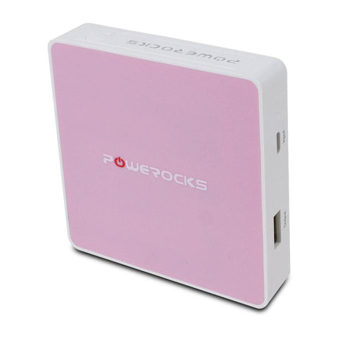POWEROCKS Super Stone 2 12000mAh Power Bank Battery Portable Charger, Pink
