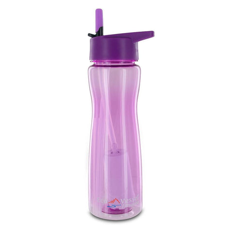 Aqua Vessel Ultra Lite Tritan 25oz Filtration Bottle - 100 Gallon Filter, Violet