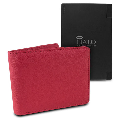 Halo Hack-Proof Power Wallet 3000 Charger w- RFID Protection (Red)