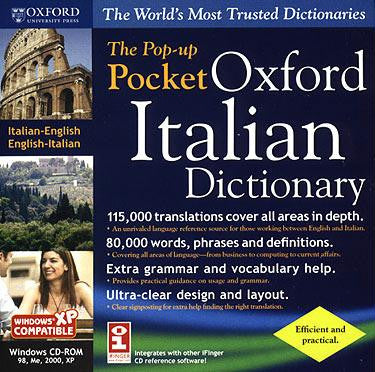 The Pop-Up Pocket Oxford Italian Pocket Dictionary for Windows