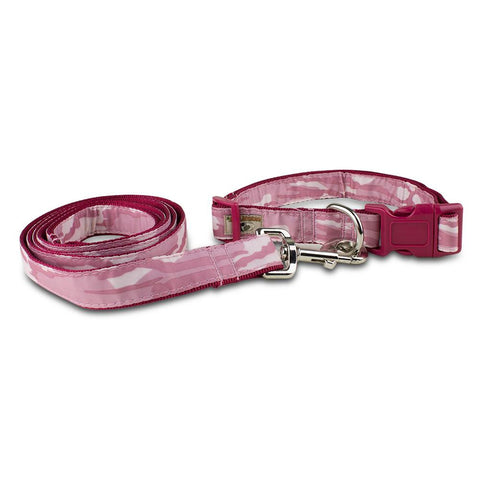 Mossy Oak Collar & Lead Set, Pink, Large