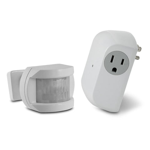 Wireless Motion Sensor with Outlet Receiver