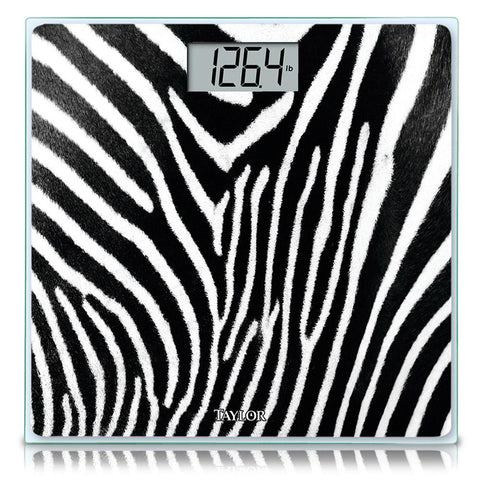 Taylor Glass Digital Bath Scale (Zebra)