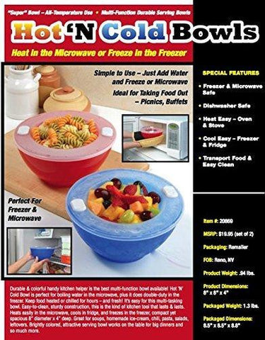 Hot "N Cold Food Storage Bowls - Set of 2