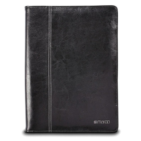 Maroo Premium Black Leather Folio Case for Microsoft Surface 3, Black