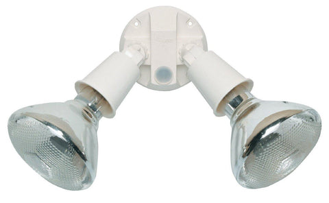 Heath Zenith SL-5401-WH Non-Motion Sensing Twin Flood Security Light, White