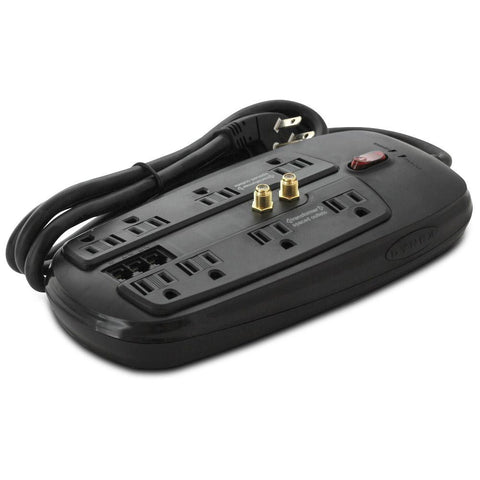 Dynex 8-Outlet Home Theater Surge Protector, 1950 Joules