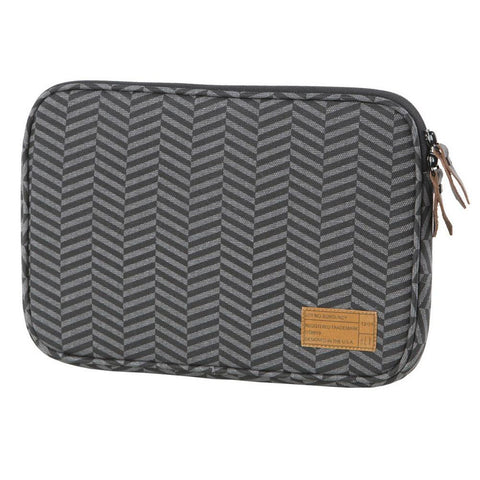 HEX Sleeve Case with Rear Pocket for Microsoft Surface 3, Black-Grey Chevron