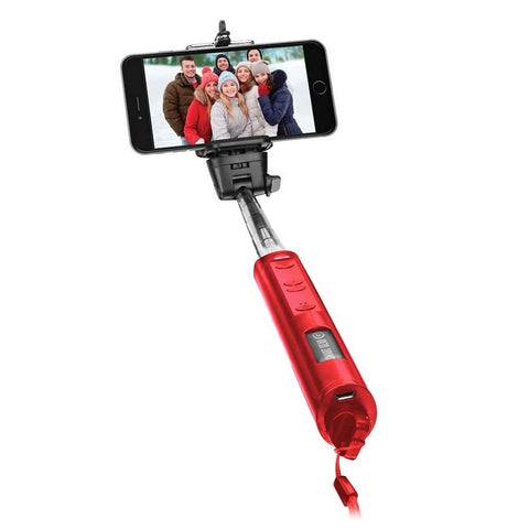 Smart Gear 40 Bluetooth Telescoping Selfie Monopod, Red