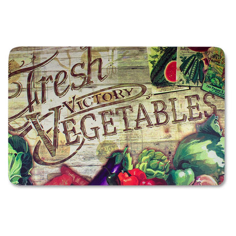 Anti Fatigue Kitchen Floor Mat, Fresh Vegetables (18x30)