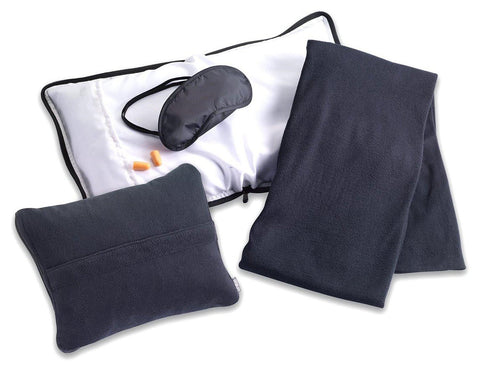 Lewis N. Clark  Ultimate Comfort Set (Pillow, Blanket, Mask & Ear Plugs)