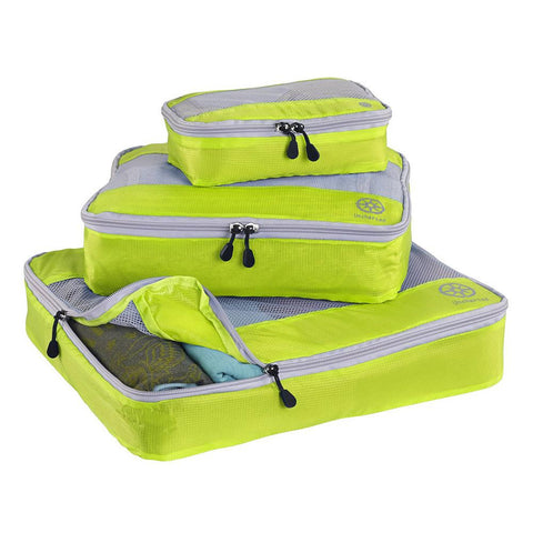 Uncharted Ultra-Lite Packing Cube 3 Piece Set, Neon Yellow