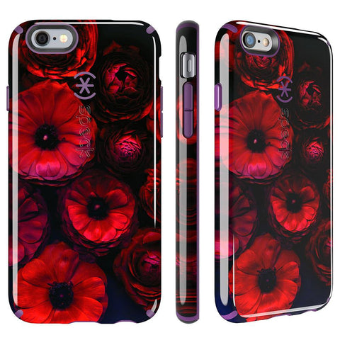Speck CandyShell Inked iPhone 6-6s Plus Case, Moody Bloom-Acai Purple