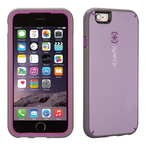 Speck MightyShell iPhone 6-6s Plus Case, Lilac Purple-Raisin Purple-Soot Grey