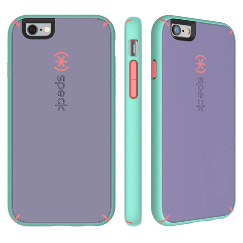 Speck MightyShell iPhone 6-6s Plus Case, Heather Purple-Orange-Aloe Green