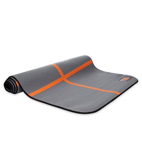 YogaForce A-Line Exercise Mat (Gray-Orange)