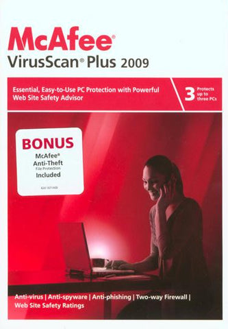 McAfee VirusScan Plus 2009 - 3 User with McAfee Anti-Theft