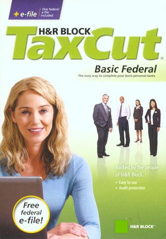 H&R Block TaxCut 2008 Basic Federal + e-file