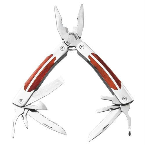 Raygo Multi-Function 13 in 1 Multi-Tool - Stainless Steel & Wood (R12-40831)