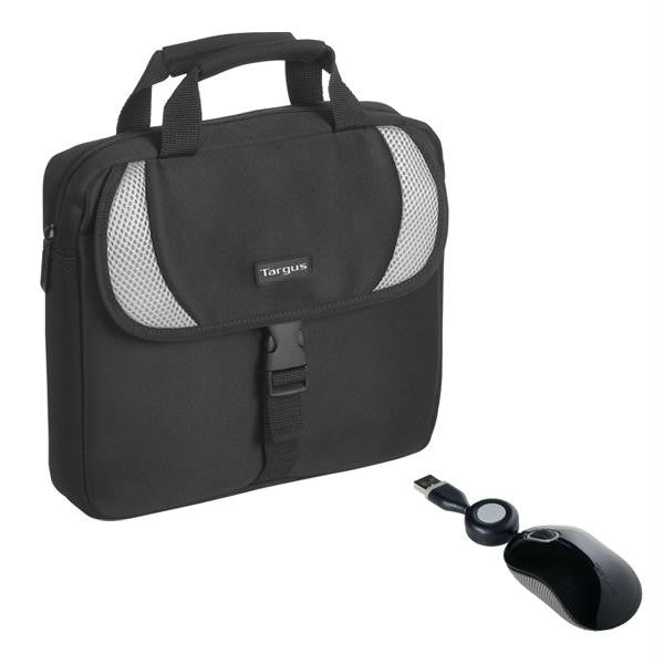 Mfr Refurbished Targus Sport Neoprene Netbook Case & Travel Mouse Bundle