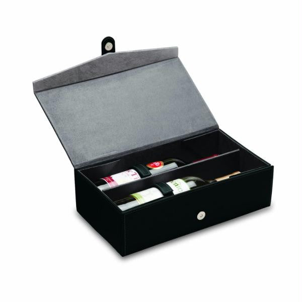 Trebbiano Two-Bottle Wine Box - Black