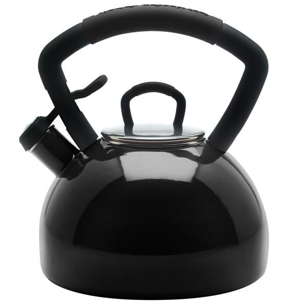 KitchenAid Black 2.25 Quart Porcelain Enamel Tea Kettle