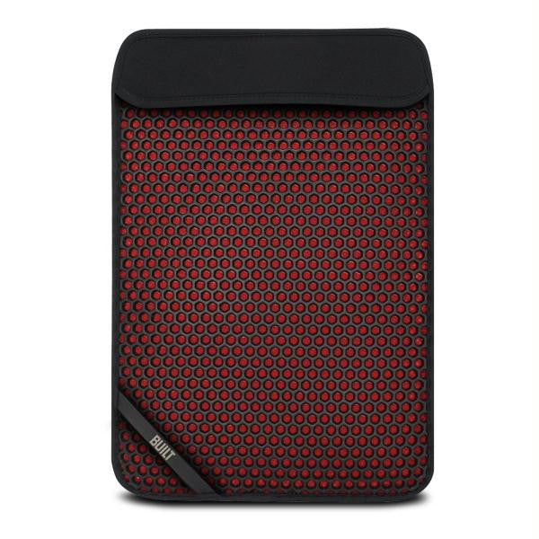 BUILT MX Neoprene Slim Sleeve for 13 Notebooks, Black & Red