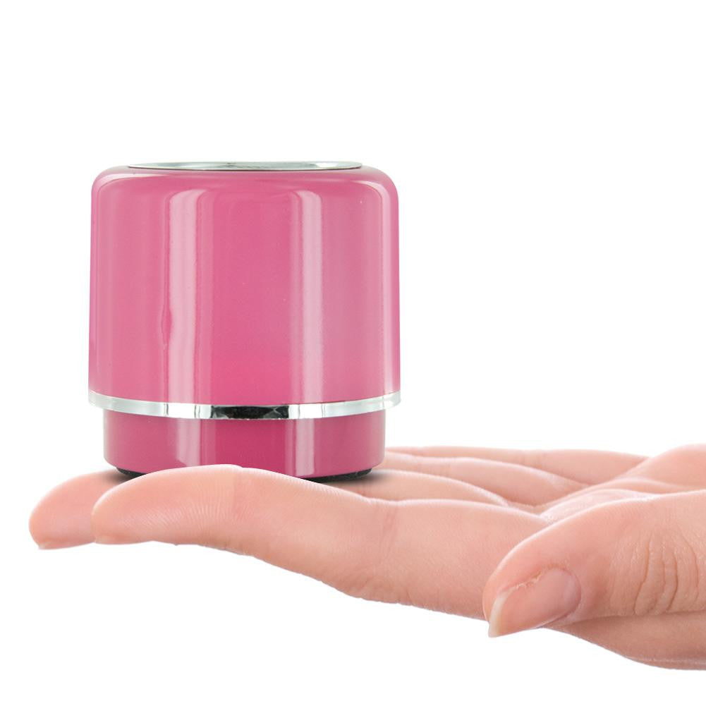 Mini-BOOM Wireless Bluetooth Speaker with Rechargeable Battery (Pink)