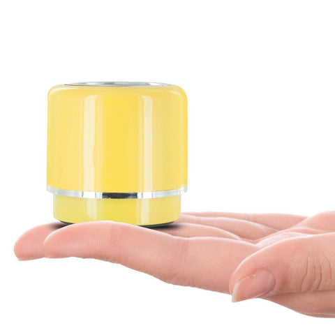 Mini-BOOM Wireless Bluetooth Speaker with Rechargeable Battery (Yellow)