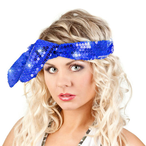 Calypso Studios Glitz Bendi Sequin Wire Headband, Blue