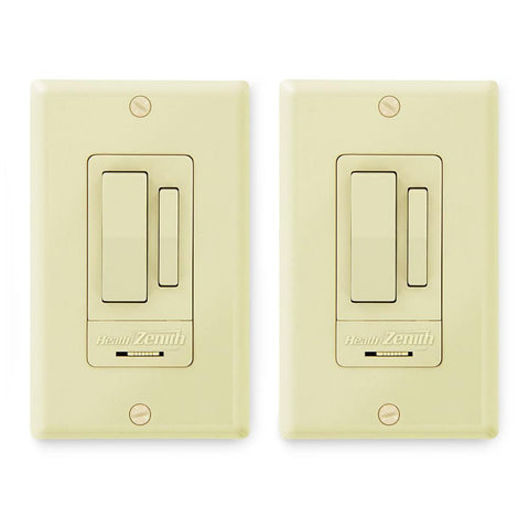 Heath Zenith Indoor 3-Way Wall Switch (2 Pack), Ivory