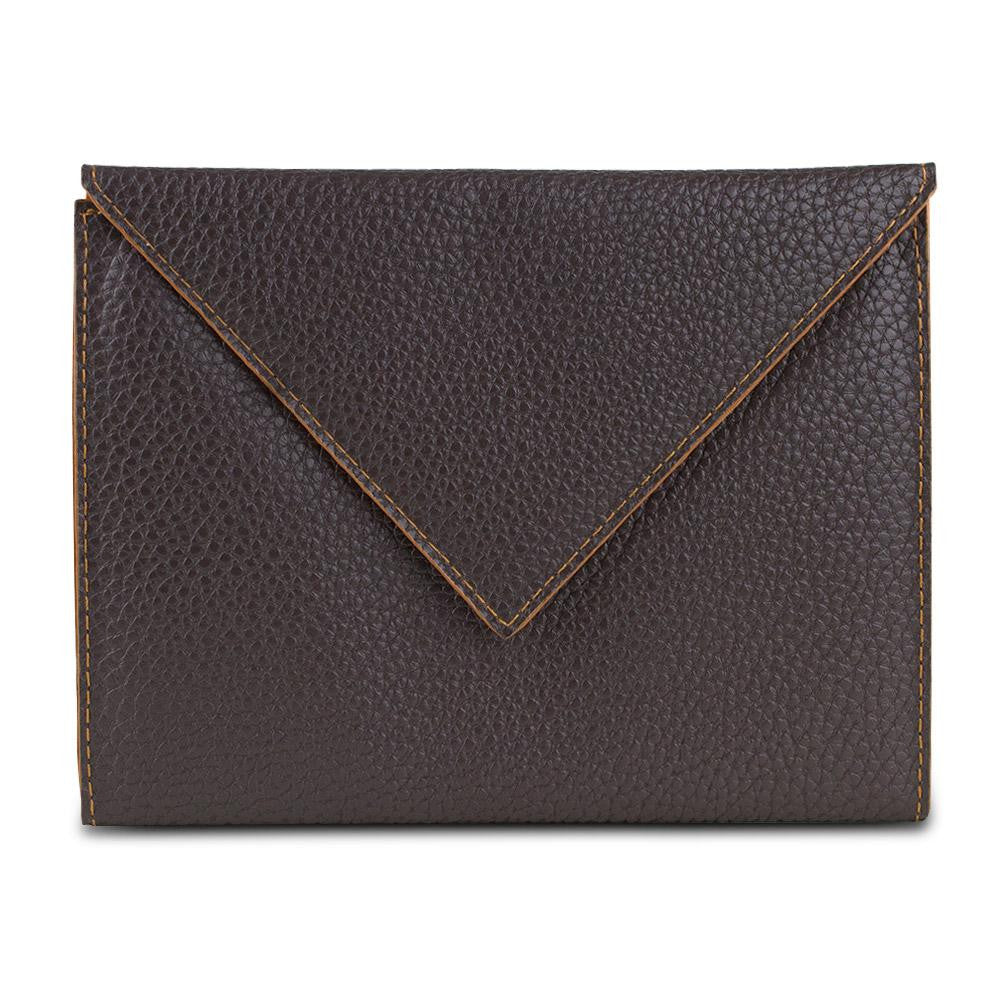 Travelon Pebble Grain Photo Envelope (Chocolate)