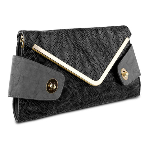 Mad Style Owl Envelope Clutch, Black