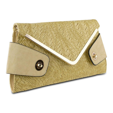 Mad Style Owl Envelope Clutch, Beige