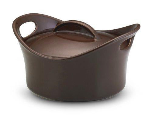 Rachael Ray Stoneware 2-3-4-Quart Covered Bubble & Brown Casserole Dish