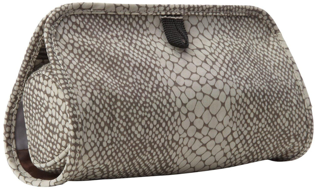 Travelon Jewelry and Cosmetic Clutch Wallet with Removable Center Pouch - Snake