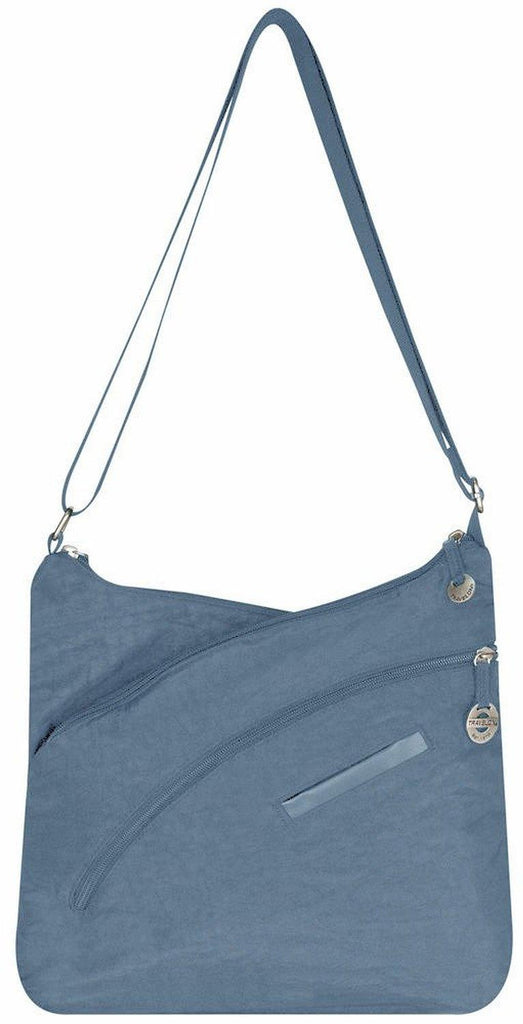 Travelon Criss-Cross Organizer Shoulder Bag (Denim)