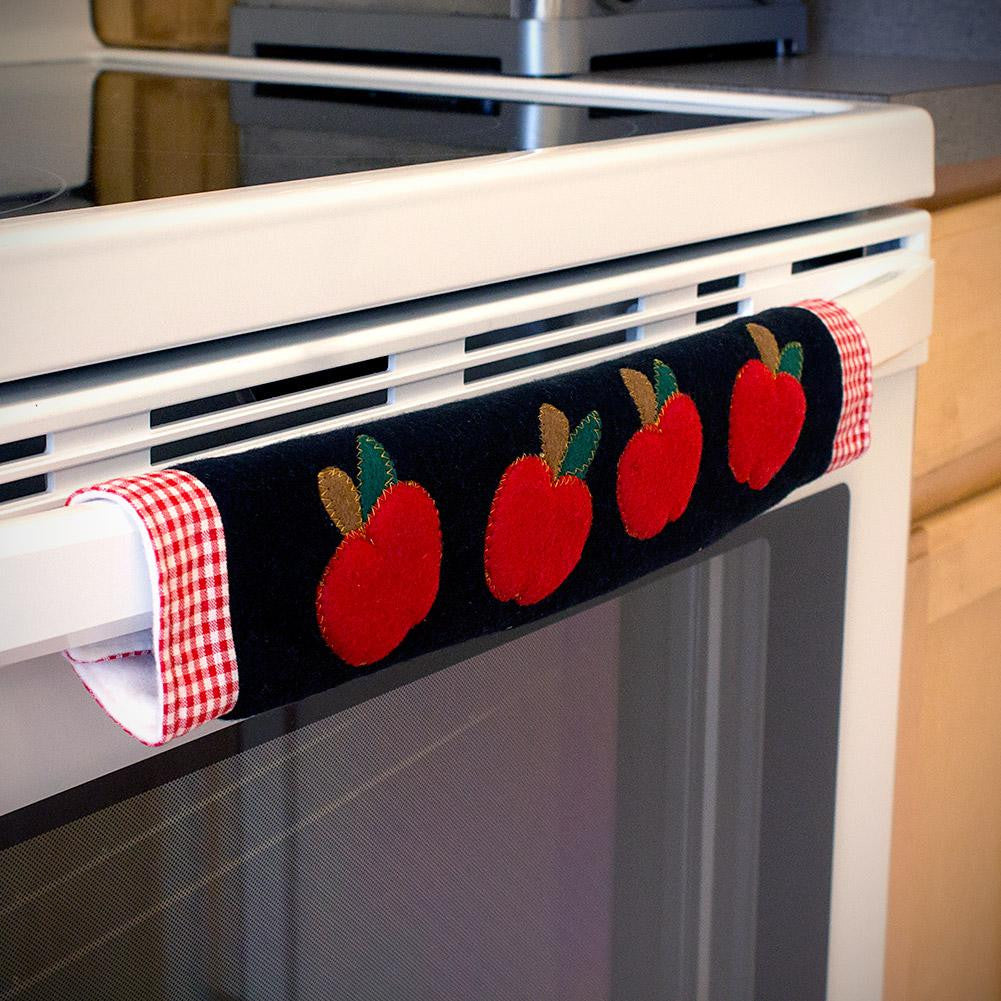 Oven Door Handle Cover with Apple Design